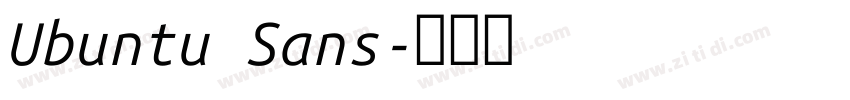 Ubuntu Sans字体转换